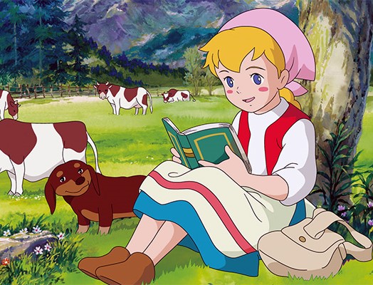 حنا دختری در مزرعه